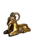Vintage Brass Ram Sculpture