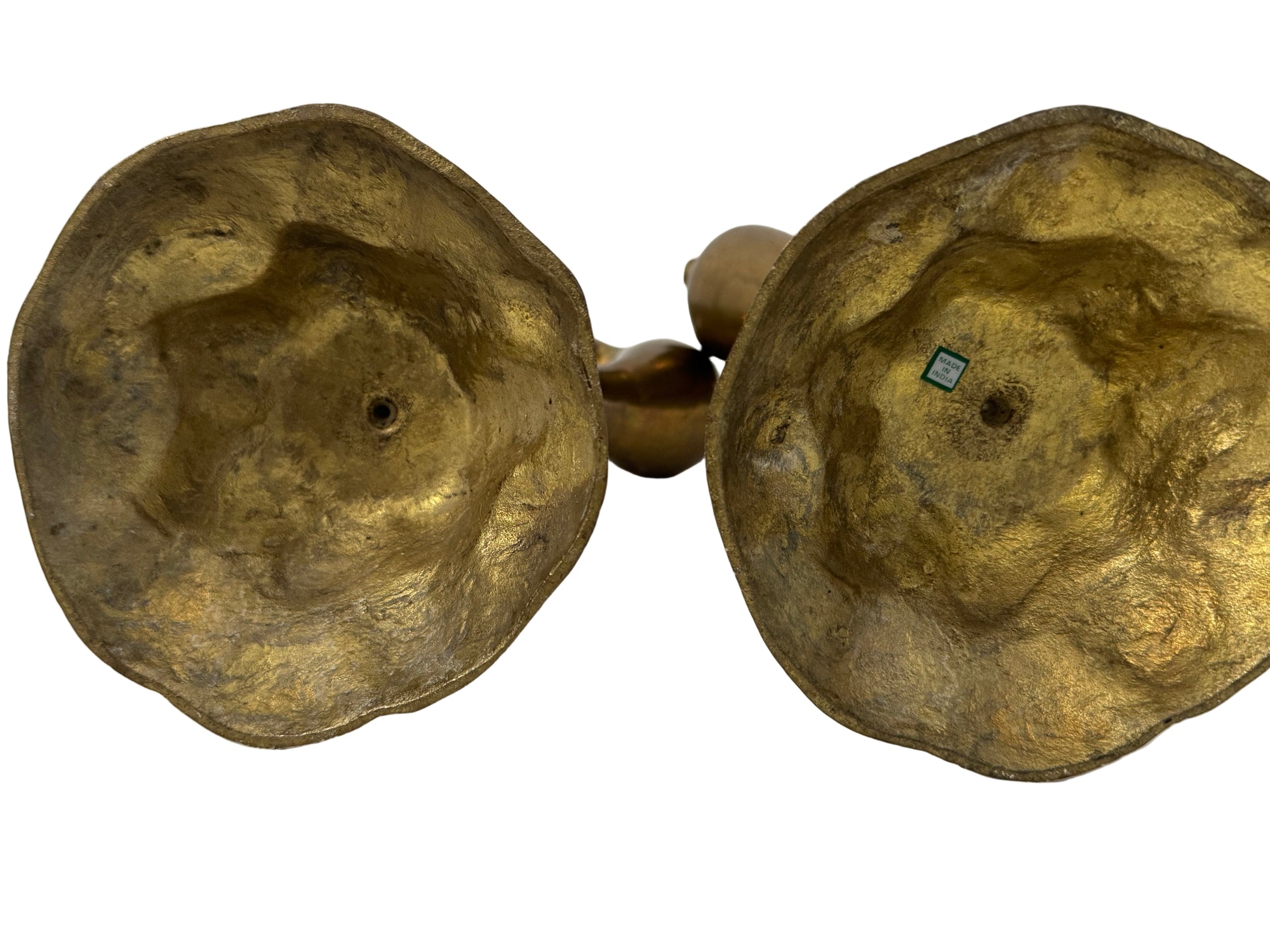 Vintage Brass Reindeer Sculptures – Pair