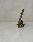 Vintage Brass Sun Calendar-Date Marker with Two Pegs