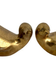 Vintage Brass Birds – Mid-Century Modern Dove Pair, Made in Korea