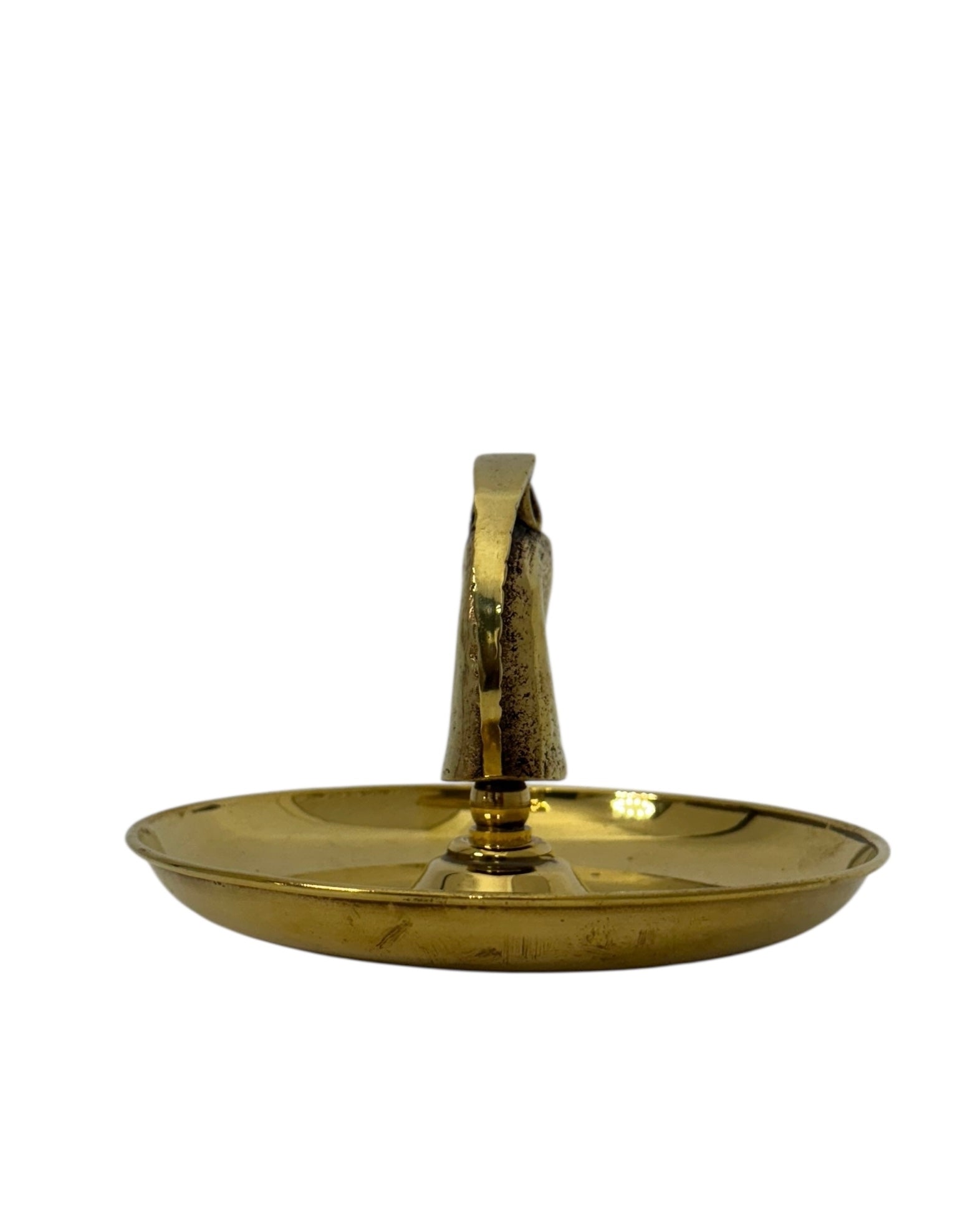 Vintage Brass Horse Head Trinket Dish – Equestrian Vanity or Desk Catchall