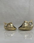 Vintage Brass Open Mouth Fish- A Pair