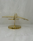 Vintage Brass Airplane on Stand