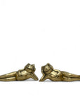 Vintage Brass Frogs-A Pair