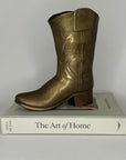 Vintage Brass Cowboy Boot