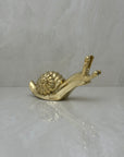 Vintage Brass MCM Snail