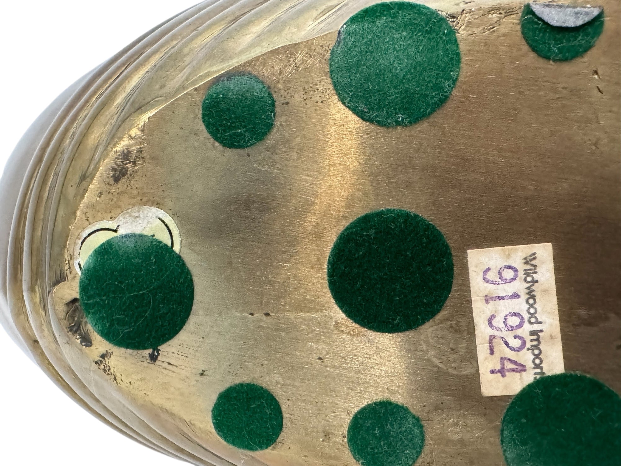 Vintage Brass MCM Shell Vase