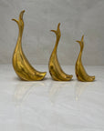 Vintage Brass Singing Ducks-A Set of Three