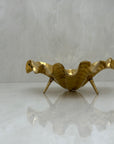 Vintage Brass Seashell Trinket Dish