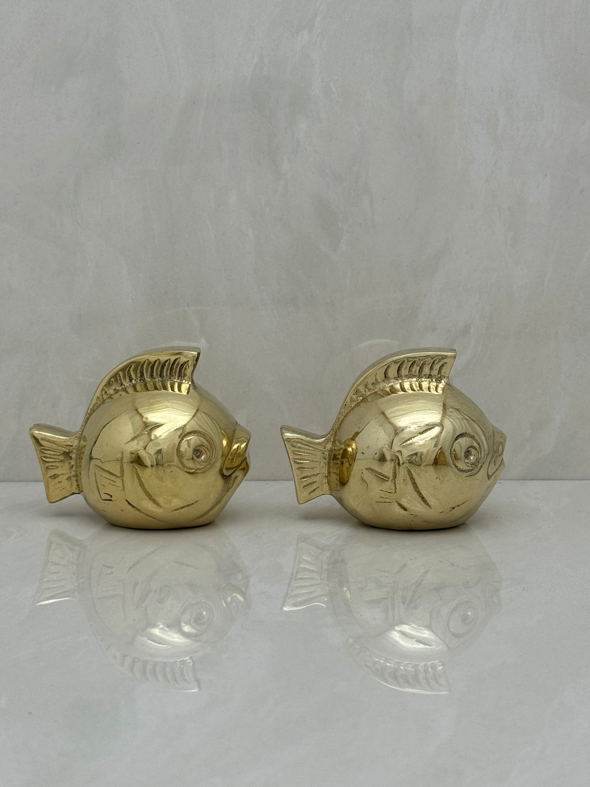 Vintage Brass Fish-A Pair