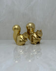 Vintage Brass MCM Squirrels-A Pair