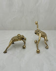 Vintage Brass Workout Frogs-A Pair