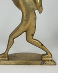 Vintage Brass Baseball Bookends-A Pair by Enesco