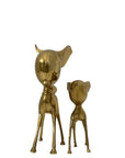 Vintage Brass Mama and Baby Deer or Big Sister Little Sister– The Golden Bond