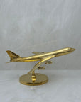 Vintage Brass Airplane on Stand