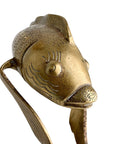 Vintage Brass Koi Fish Sculpture