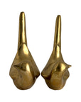 Vintage Brass Birds – Mid-Century Modern Dove Pair, Made in Korea