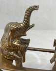 Vintage Brass Elephants on Teeter Totter