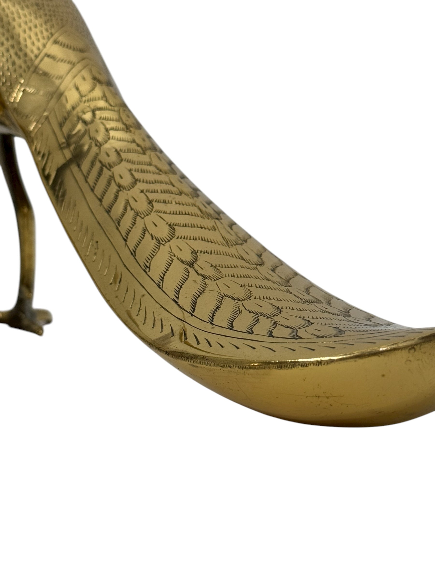 Vintage Brass Peacocks