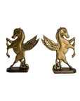 Vintage Brass Pegasus Bookends