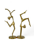 Vintage Brass Gymnasts- A Pair