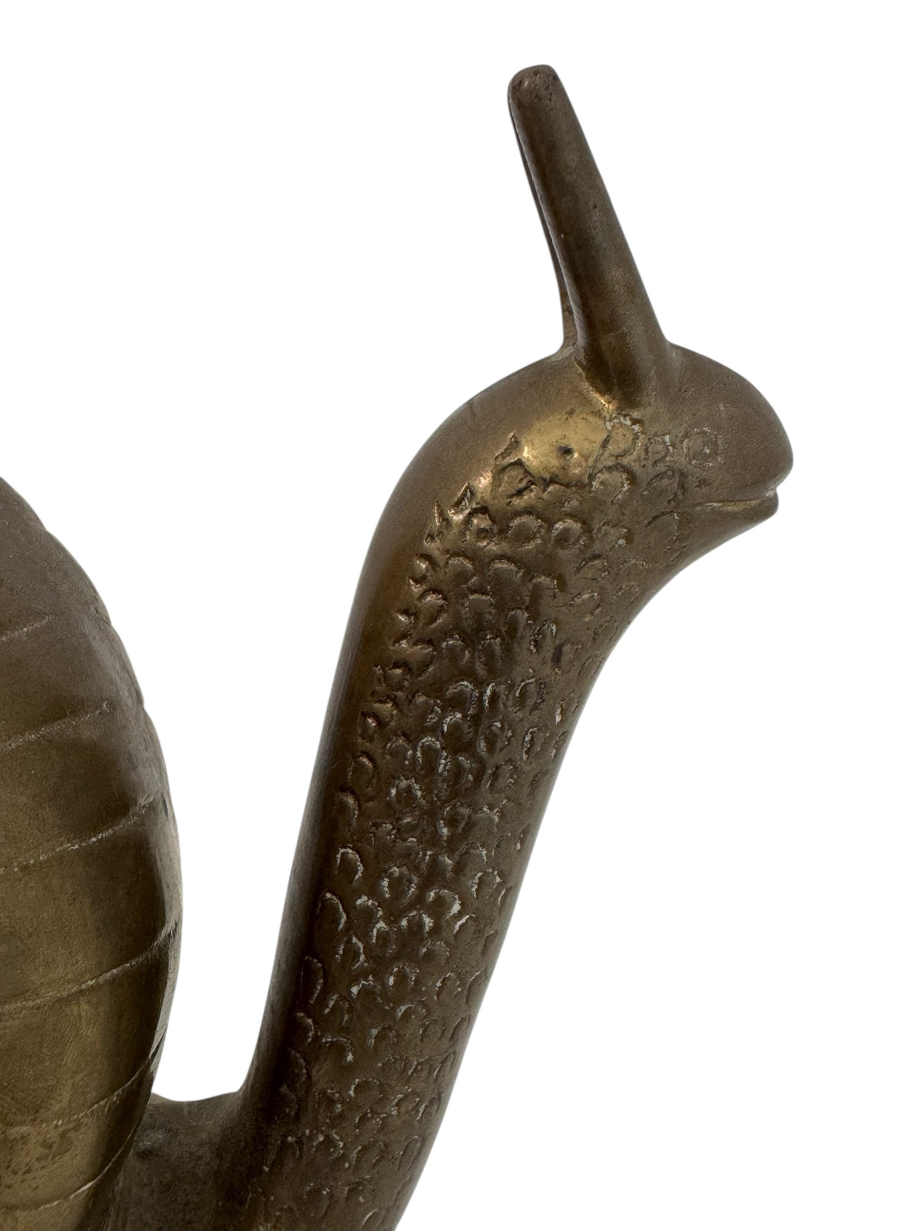 Vintage Brass Snail Figurine