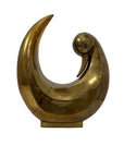 Oversized Vintage Dolbi Cashier Brass Swan Sculpture