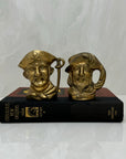 Small Vintage Brass Pirate Cups - A Pair