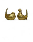 Vintage Brass Birds-A Pair