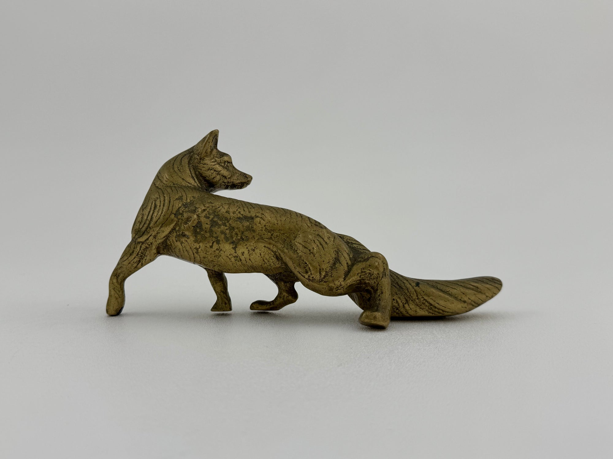 Vintage Brass Fox Figurine – Symbol of Cleverness &amp; Resilience