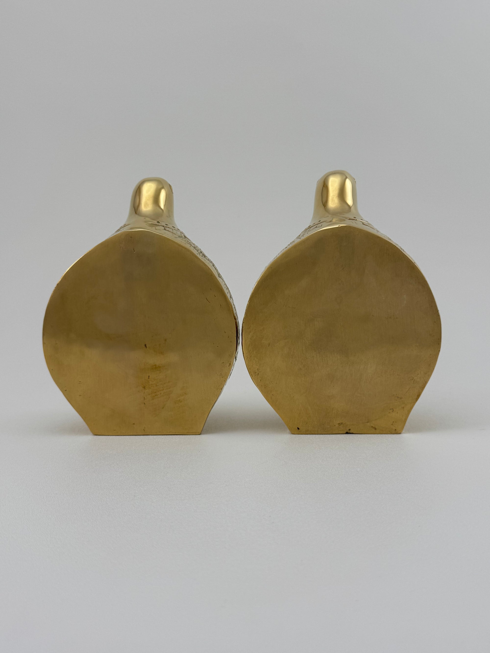Brass Bird Bookends-A Pair
