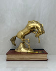 Vintage Brass Bucking Horse