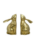 Vintage Brass Rabbit Bookends-A Pair