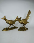 Vintage Brass Roadrunner Pair – Sculptural Mid-Century Collectibles