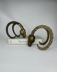 Vintage 1981 Dolbi Cashier Ram Horn Sculptures