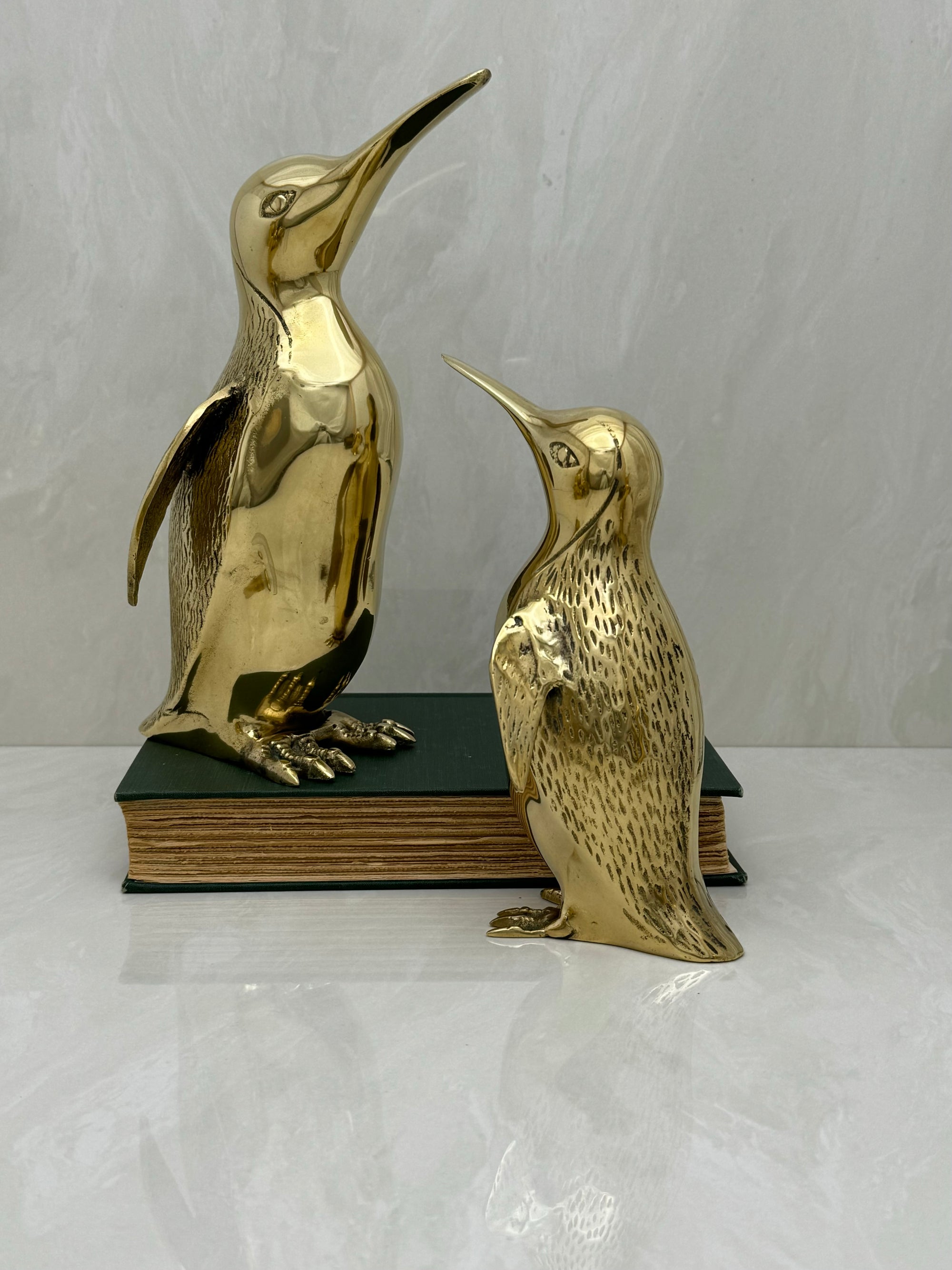 Vintage Brass Penguins-A Pair