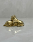 Cute Small Vintage Brass Sleeping Bulldog Puppies-A Collectible