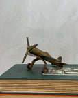 Small Vintage Brass Airplane