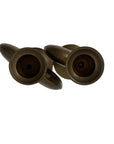 Vintage Brass Heart Candleholders – Romantic Taper Candle Holders, Pair
