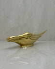 Vintage Brass Swan Trinket Dish