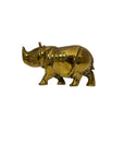vintage brass rhinoceros