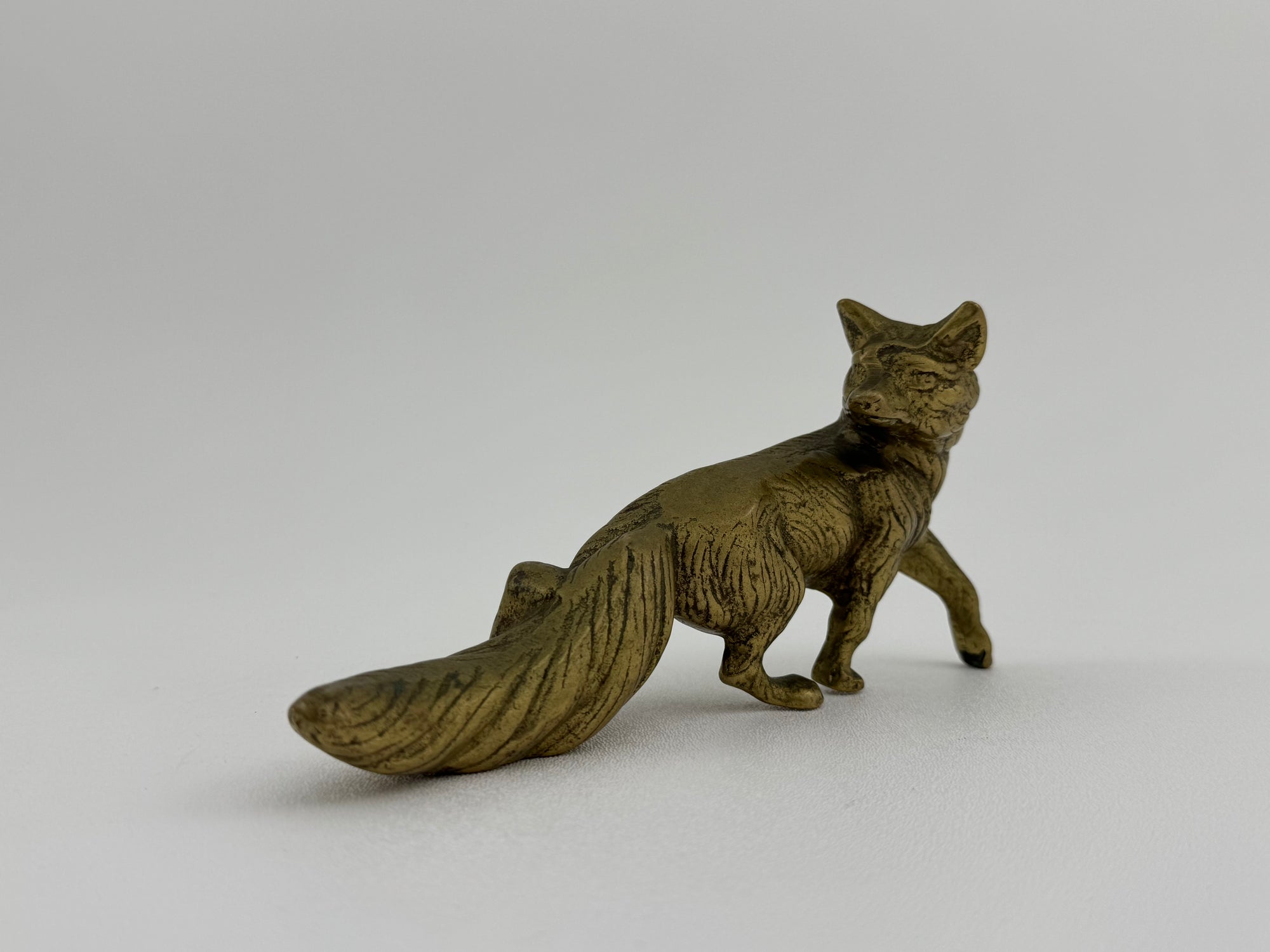 Vintage Brass Fox Figurine – Symbol of Cleverness &amp; Resilience