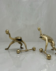 Vintage Brass Workout Frogs-A Pair