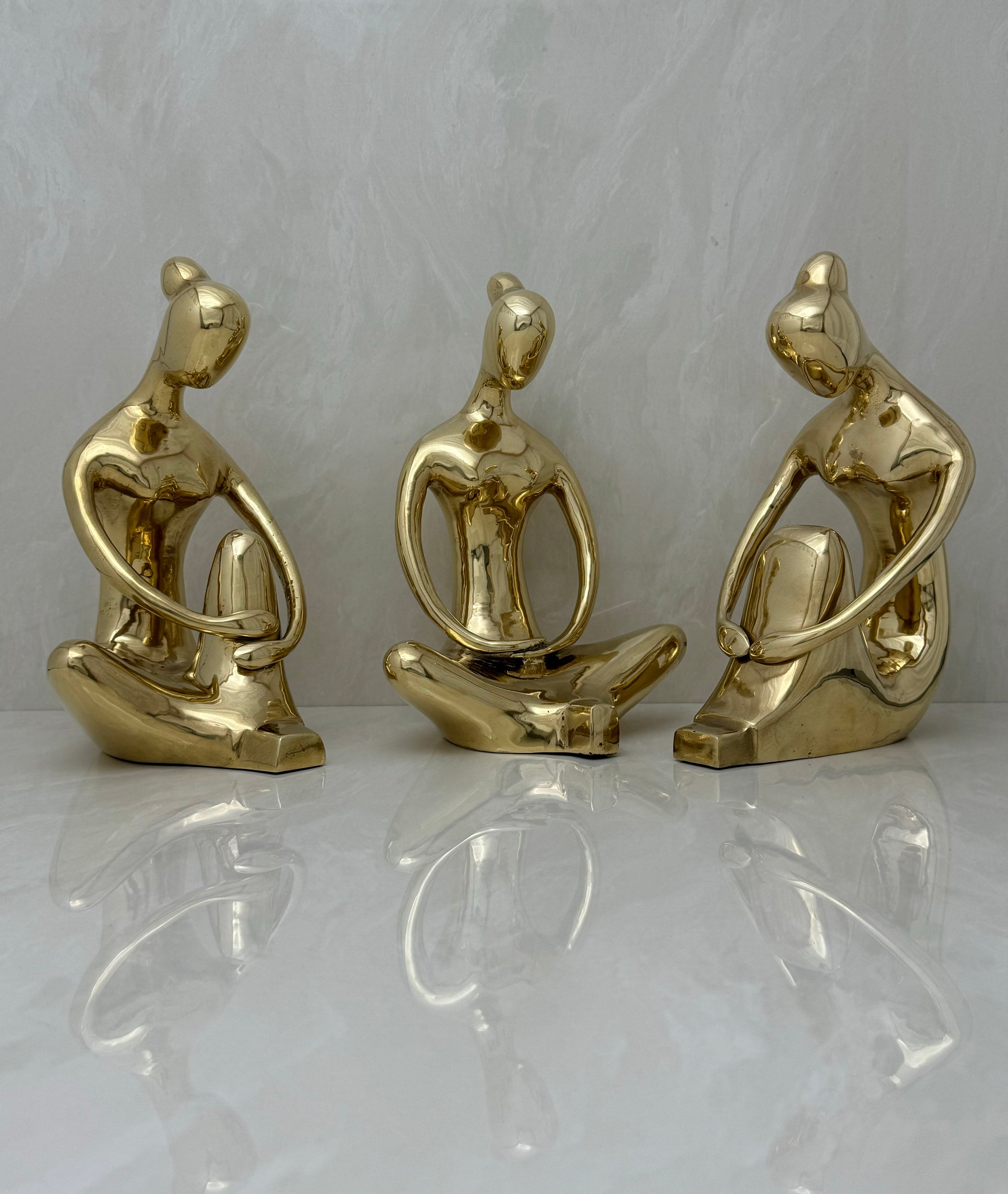 Vintage Brass Ladies-A Set of Three