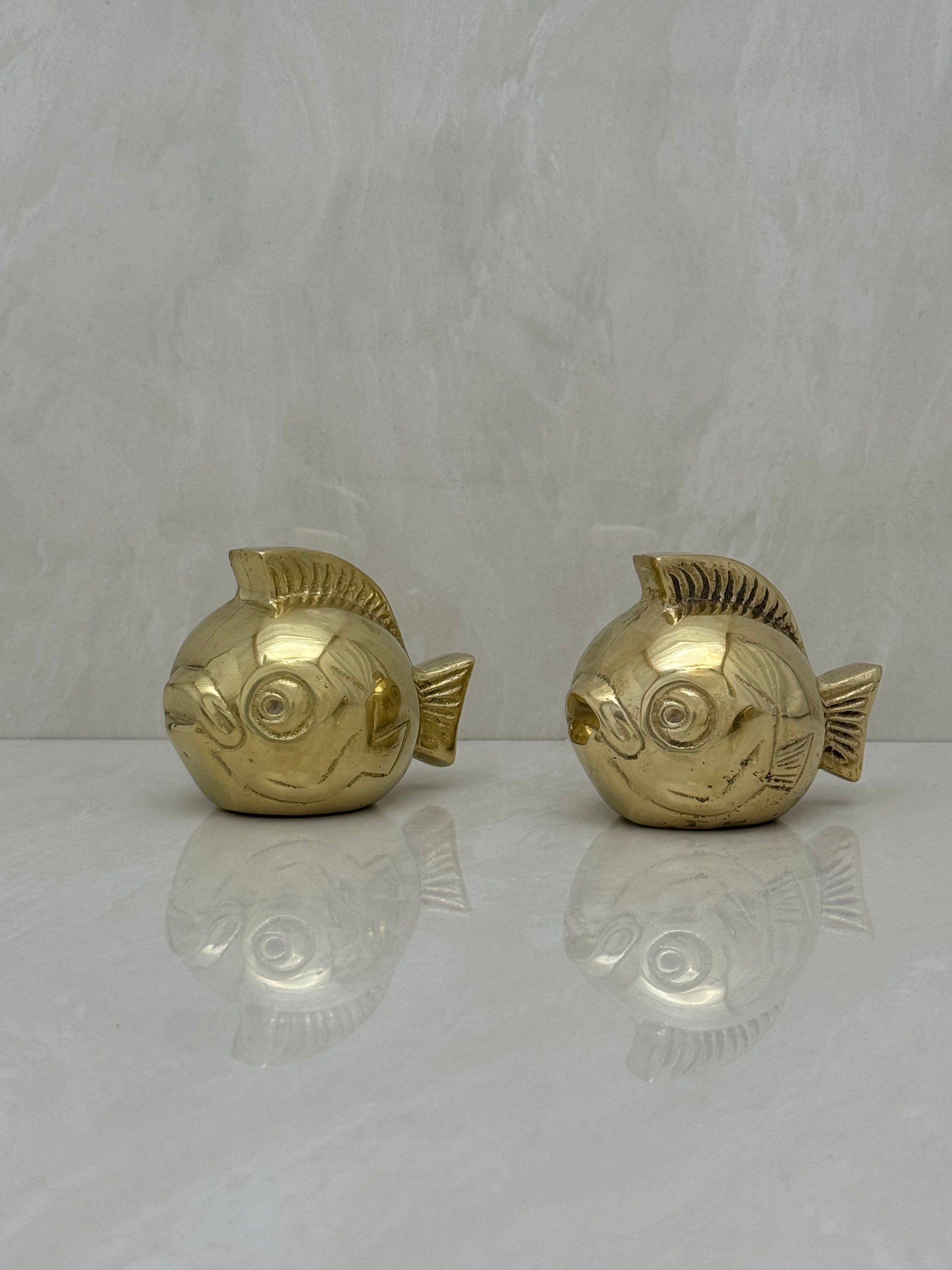 Vintage Brass Fish-A Pair