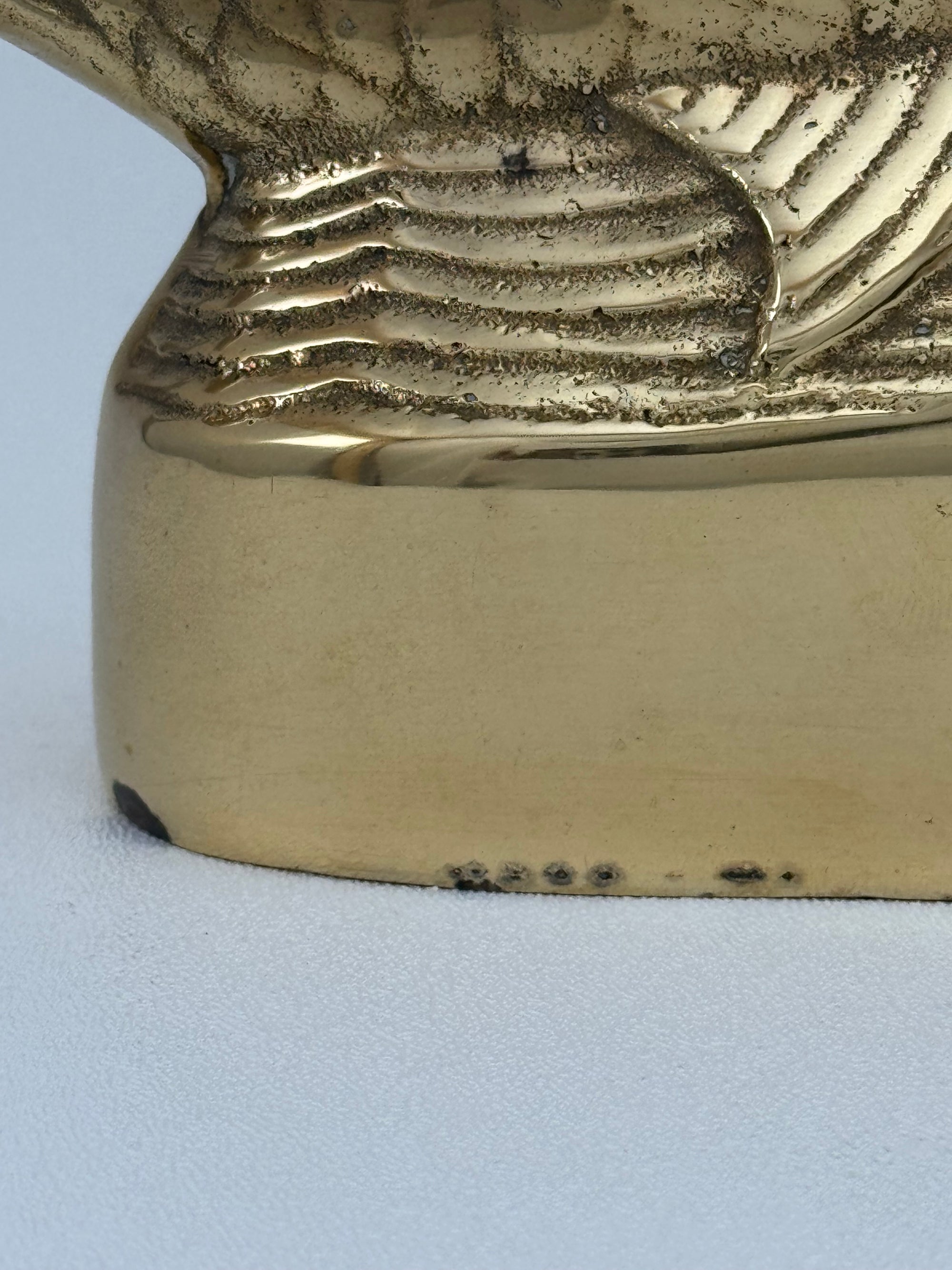 Vintage Brass Koi Fish Bookends | Mid Century Modern Fish Vases | Hollywood Regency Coastal Decor – Pair
