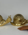 Vintage Brass Snails-A Pair