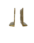 Vintage Brass “BOSS” Bookends | Mid-Century Modern Office Decor