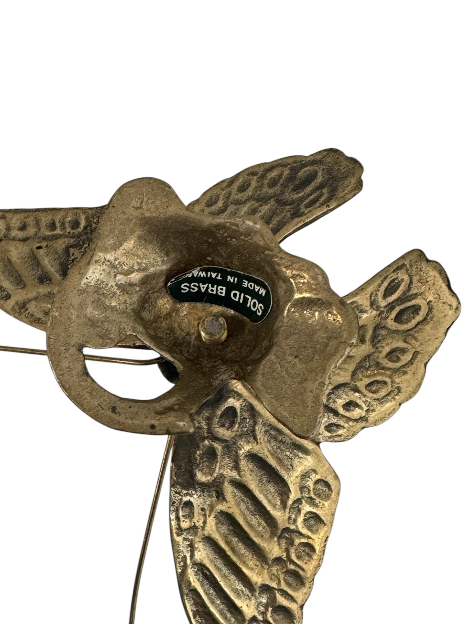 Vintage Brass Butterfly Candleholders - A Pair