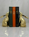 Vintage Brass Rabbit Bookends-A Pair